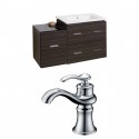 American Imaginations AI-8456 Plywood-Melamine Vanity Set In Dawn Grey With Single Hole CUPC Faucet