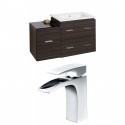 American Imaginations AI-8459 Plywood-Melamine Vanity Set In Dawn Grey With Single Hole CUPC Faucet