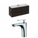 American Imaginations AI-8464 Plywood-Melamine Vanity Set In Dawn Grey With Single Hole CUPC Faucet
