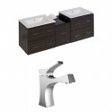 American Imaginations AI-8476 Plywood-Melamine Vanity Set In Dawn Grey With Single Hole CUPC Faucet