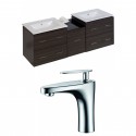 American Imaginations AI-8478 Plywood-Melamine Vanity Set In Dawn Grey With Single Hole CUPC Faucet