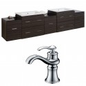 American Imaginations AI-8505 Plywood-Melamine Vanity Set In Dawn Grey With Single Hole CUPC Faucet