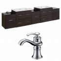 American Imaginations AI-8519 Plywood-Melamine Vanity Set In Dawn Grey With Single Hole CUPC Faucet