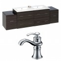 American Imaginations AI-8526 Plywood-Melamine Vanity Set In Dawn Grey With Single Hole CUPC Faucet