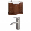 American Imaginations AI-8544 Birch Wood-Veneer Vanity Set In Cherry With Single Hole CUPC Faucet
