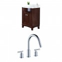 American Imaginations AI-8769 Birch Wood-Veneer Vanity Set In Coffee With 8-in. o.c. CUPC Faucet