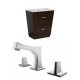American Imaginations AI-8994 Plywood-Melamine Vanity Set In Wenge With 8-in. o.c. CUPC Faucet