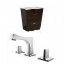 American Imaginations AI-8994 Plywood-Melamine Vanity Set In Wenge With 8-in. o.c. CUPC Faucet