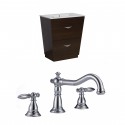 American Imaginations AI-8999 Plywood-Melamine Vanity Set In Wenge With 8-in. o.c. CUPC Faucet