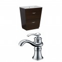 American Imaginations AI-9009 Plywood-Melamine Vanity Set In Wenge With Single Hole CUPC Faucet