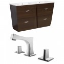 American Imaginations AI-9029 Plywood-Melamine Vanity Set In Wenge With 8-in. o.c. CUPC Faucet
