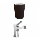 American Imaginations AI-9036 Plywood-Melamine Vanity Set In Wenge With Single Hole CUPC Faucet