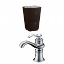 American Imaginations AI-9037 Plywood-Melamine Vanity Set In Wenge With Single Hole CUPC Faucet