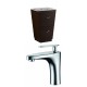 American Imaginations AI-9038 Plywood-Melamine Vanity Set In Wenge With Single Hole CUPC Faucet