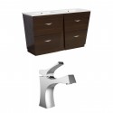 American Imaginations AI-9050 Plywood-Melamine Vanity Set In Wenge With Single Hole CUPC Faucet