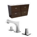 American Imaginations AI-9057 Plywood-Melamine Vanity Set In Wenge With 8-in. o.c. CUPC Faucet