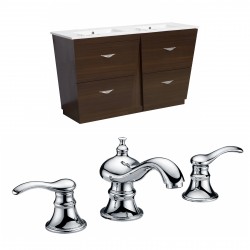 American Imaginations AI-9058 Plywood-Melamine Vanity Set In Wenge With 8-in. o.c. CUPC Faucet