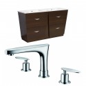 American Imaginations AI-9059 Plywood-Melamine Vanity Set In Wenge With 8-in. o.c. CUPC Faucet