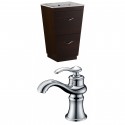 American Imaginations AI-9065 Plywood-Melamine Vanity Set In Wenge With Single Hole CUPC Faucet
