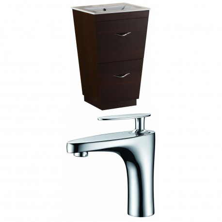 American Imaginations AI-9066 Plywood-Melamine Vanity Set In Wenge With Single Hole CUPC Faucet