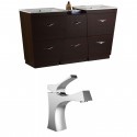 American Imaginations AI-9078 Plywood-Melamine Vanity Set In Wenge With Single Hole CUPC Faucet