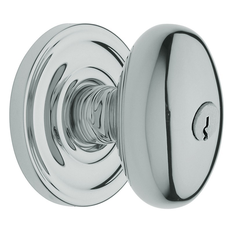 Baldwin Hardware Estate Series 5025 Egg Door Knob Set W 5048 Rose