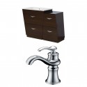 American Imaginations AI-9191 Plywood-Melamine Vanity Set In Wenge With Single Hole CUPC Faucet