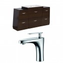 American Imaginations AI-9199 Plywood-Melamine Vanity Set In Wenge With Single Hole CUPC Faucet