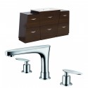 American Imaginations AI-9220 Plywood-Melamine Vanity Set In Wenge With 8-in. o.c. CUPC Faucet