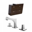 American Imaginations AI-9225 Plywood-Melamine Vanity Set In Wenge With 8-in. o.c. CUPC Faucet