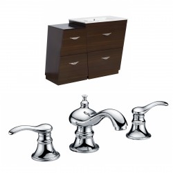 American Imaginations AI-9226 Plywood-Melamine Vanity Set In Wenge With 8-in. o.c. CUPC Faucet
