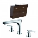 American Imaginations AI-9227 Plywood-Melamine Vanity Set In Wenge With 8-in. o.c. CUPC Faucet