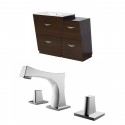 American Imaginations AI-9246 Plywood-Melamine Vanity Set In Wenge With 8-in. o.c. CUPC Faucet