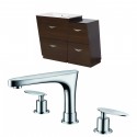 American Imaginations AI-9248 Plywood-Melamine Vanity Set In Wenge With 8-in. o.c. CUPC Faucet