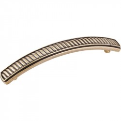 Jeffrey Alexander 123 Series Encada 4-13/16" Overall Length Zinc Die Cast Waved Cabinet Pull