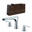 American Imaginations AI-9276 Plywood-Melamine Vanity Set In Wenge With 8-in. o.c. CUPC Faucet