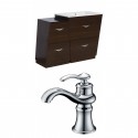 American Imaginations AI-9289 Plywood-Melamine Vanity Set In Wenge With Single Hole CUPC Faucet