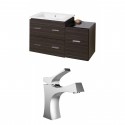 American Imaginations AI-9323 Plywood-Melamine Vanity Set In Dawn Grey With Single Hole CUPC Faucet