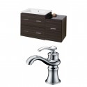 American Imaginations AI-9324 Plywood-Melamine Vanity Set In Dawn Grey With Single Hole CUPC Faucet