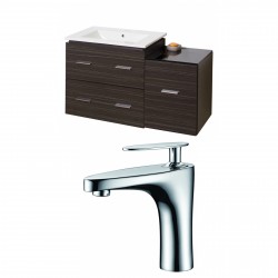 American Imaginations AI-9325 Plywood-Melamine Vanity Set In Dawn Grey With Single Hole CUPC Faucet