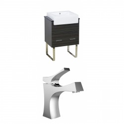 American Imaginations AI-10296 Plywood-Melamine Vanity Set In Dawn Grey With Single Hole CUPC Faucet