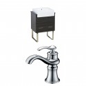 American Imaginations AI-10297 Plywood-Melamine Vanity Set In Dawn Grey With Single Hole CUPC Faucet