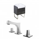 American Imaginations AI-10303 Plywood-Melamine Vanity Set In Dawn Grey With 8-in. o.c. CUPC Faucet