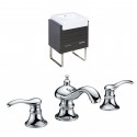 American Imaginations AI-10304 Plywood-Melamine Vanity Set In Dawn Grey With 8-in. o.c. CUPC Faucet