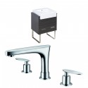 American Imaginations AI-10305 Plywood-Melamine Vanity Set In Dawn Grey With 8-in. o.c. CUPC Faucet