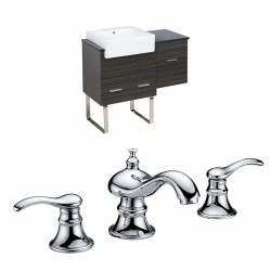 American Imaginations AI-10318 Plywood-Melamine Vanity Set In Dawn Grey With 8-in. o.c. CUPC Faucet