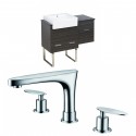 American Imaginations AI-10319 Plywood-Melamine Vanity Set In Dawn Grey With 8-in. o.c. CUPC Faucet
