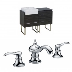 American Imaginations AI-10388 Plywood-Melamine Vanity Set In Dawn Grey With 8-in. o.c. CUPC Faucet