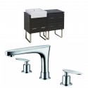 American Imaginations AI-10389 Plywood-Melamine Vanity Set In Dawn Grey With 8-in. o.c. CUPC Faucet
