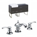 American Imaginations AI-10402 Plywood-Melamine Vanity Set In Dawn Grey With 8-in. o.c. CUPC Faucet